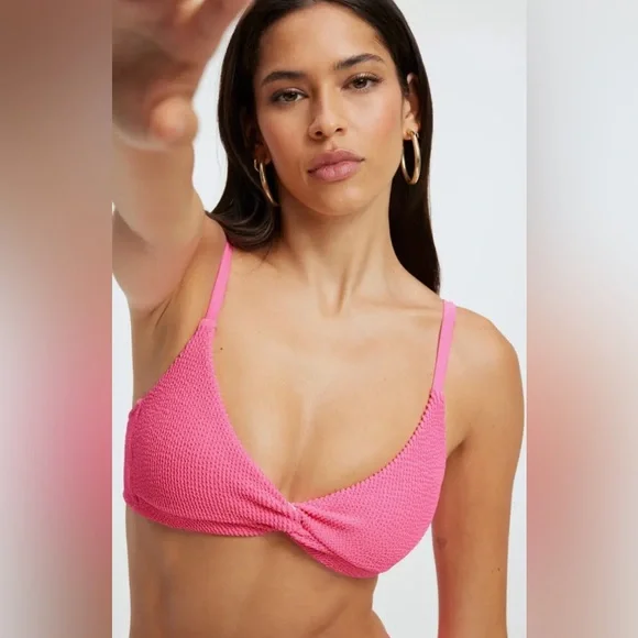 🆕 3pc GOOD AMERICAN ALWAYS FITS Sculpt Twist Top, Tiny Ties Bottom, & Skirt - Picture 10 of 12